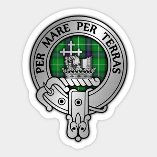 Clan MacDonald Crest & Tartan Sticker